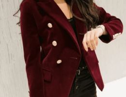 جاكيت مخمل نسائي - موضة ليستينج